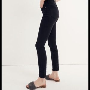 NWOT Madewell 9in rise skinny jeans black